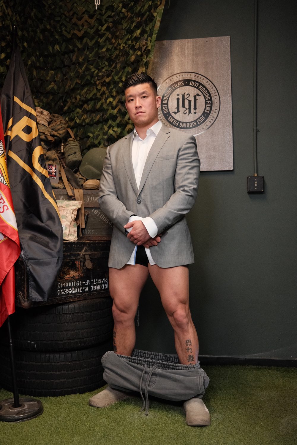 Bart Kwan on the JK News set