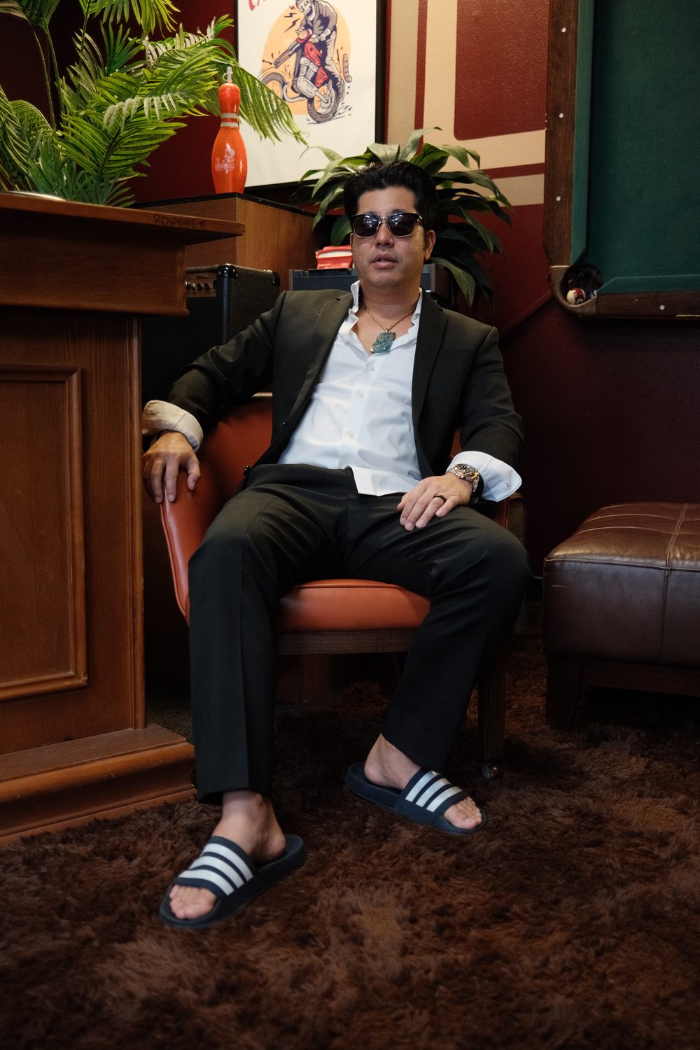 Joe Jitsukawa (Joe Jo) on the JK News set