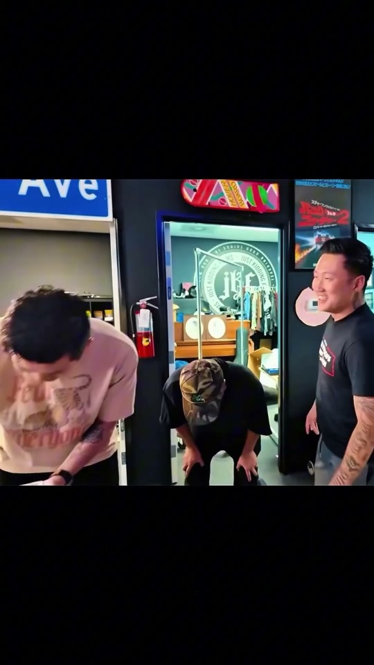 Still from: The Boyz Sabotage Joe’s Chiropractic Treatment.